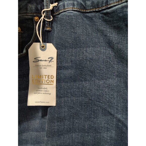Seven7 Jeans Women Plus 30/32 Wide Leg Stretch Button ClosureLimited Edition NWT - Picture 4 of 10